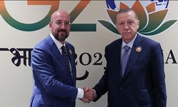 Cumhurbaşkanı Erdoğan, AB Konseyi Başkanı Charles Michel'i kabul etti