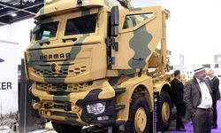 Askeri kamyon DERMAN 8X8 ilk kez yurt dışında vitrine çıktı