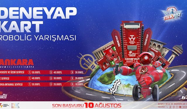 TEKNOFEST'te ilk kez "Deneyap Kart Robolig Yarışması" düzenlenecek