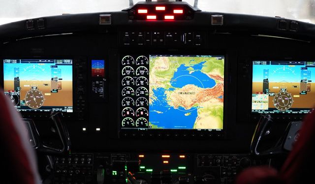 King Air B200 uçaklarının kokpit modernizasyonu tamamlandı