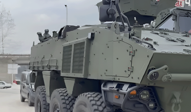 ARMA 6x6 zırhlı aracının geliştirilmiş hali görüntülendi