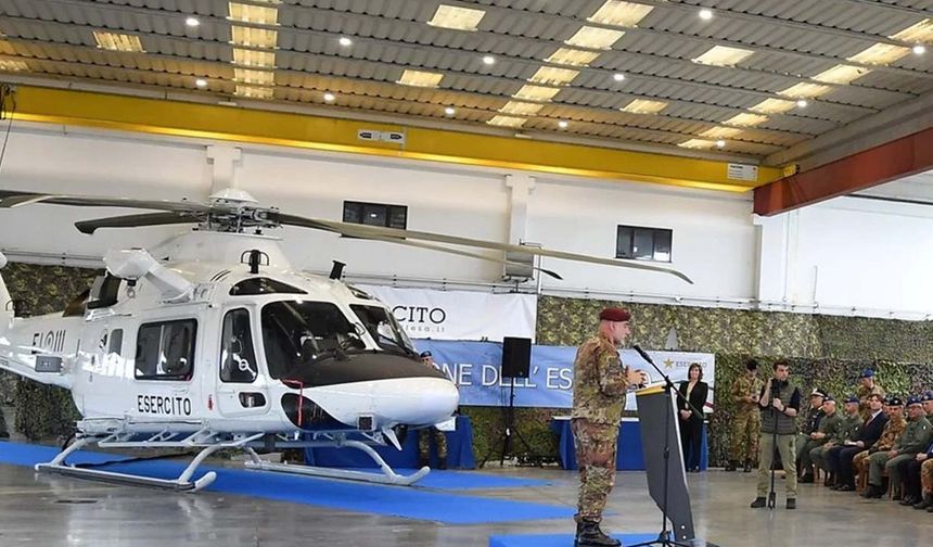 İtalyan ordusu, ilk UH-169D hafif genel maksat helikopterini teslim aldı